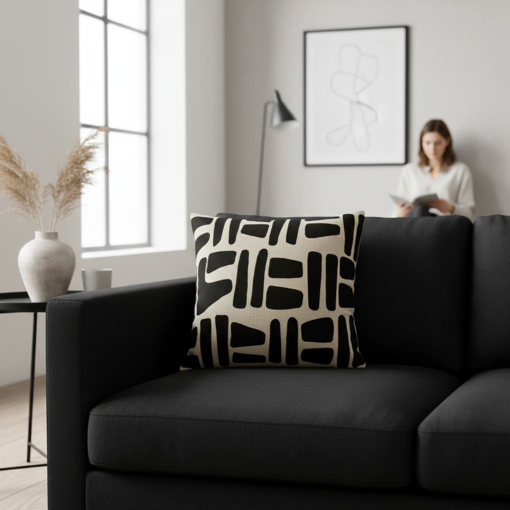 Bosie Ozella Natural And Black Cushion