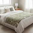 Bosie Ozella Natural And Green Throw