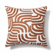 Bosie Ozella Natural And Terracotta Square Cushion