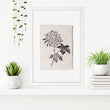 Botanical Artwork Neutral Chrysanthemum Ink-Style Floral wall art — piece 2 of 3 in the set