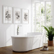 Botanical Artwork Neutral Chrysanthemum Ink-Style Floral wall art displayed on a wall in a styled room — view 9