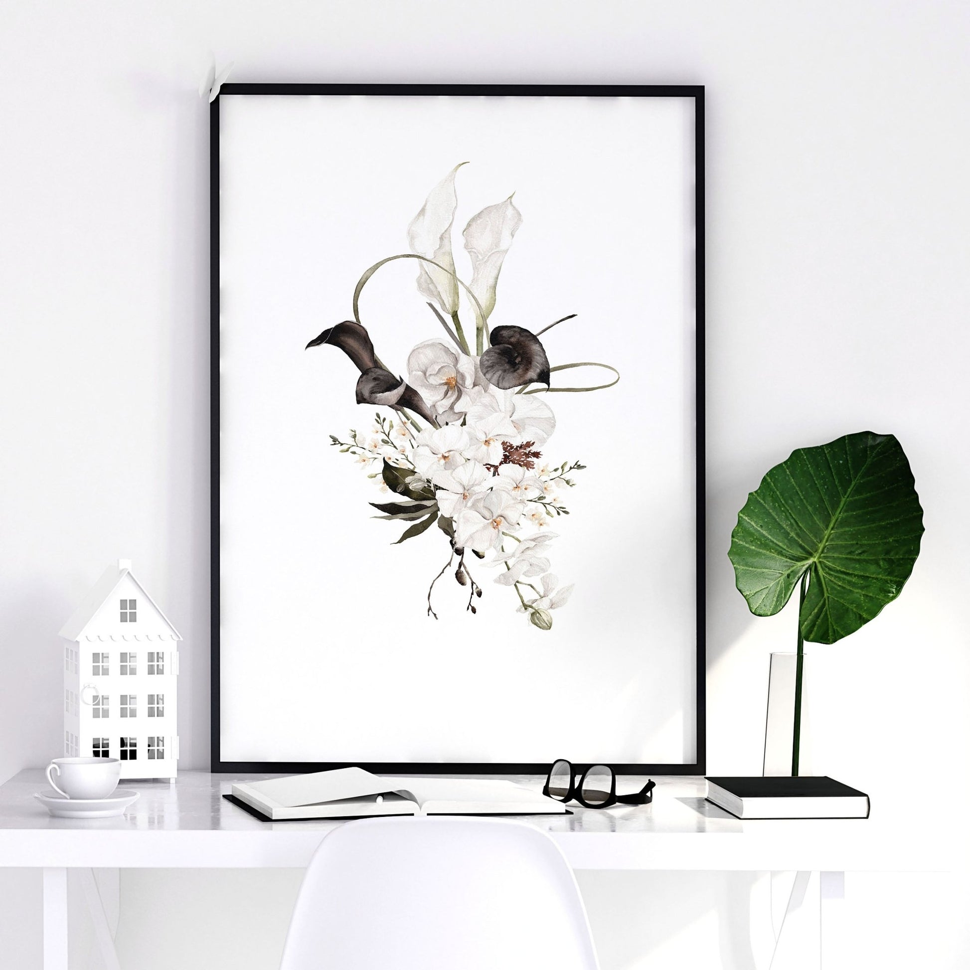 Botanical Bedroom Decor | Set of 3 wall art prints