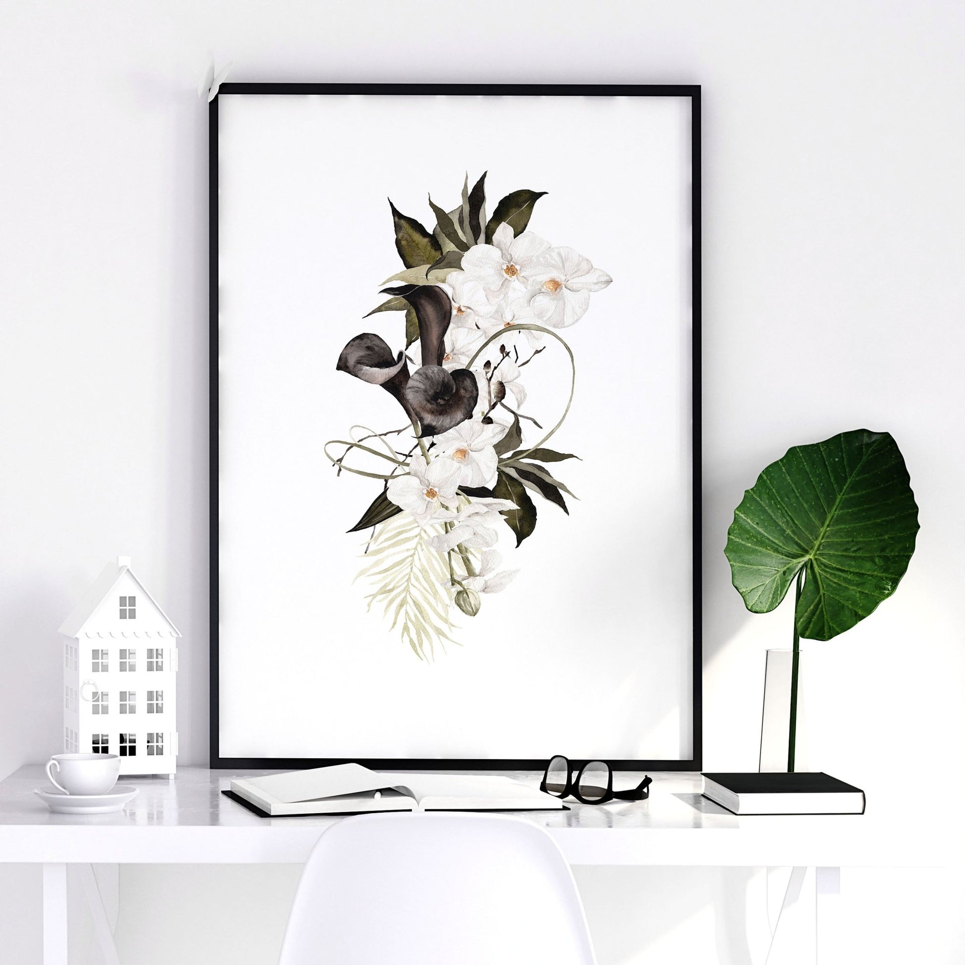 Botanical Bedroom Decor | Set of 3 wall art prints