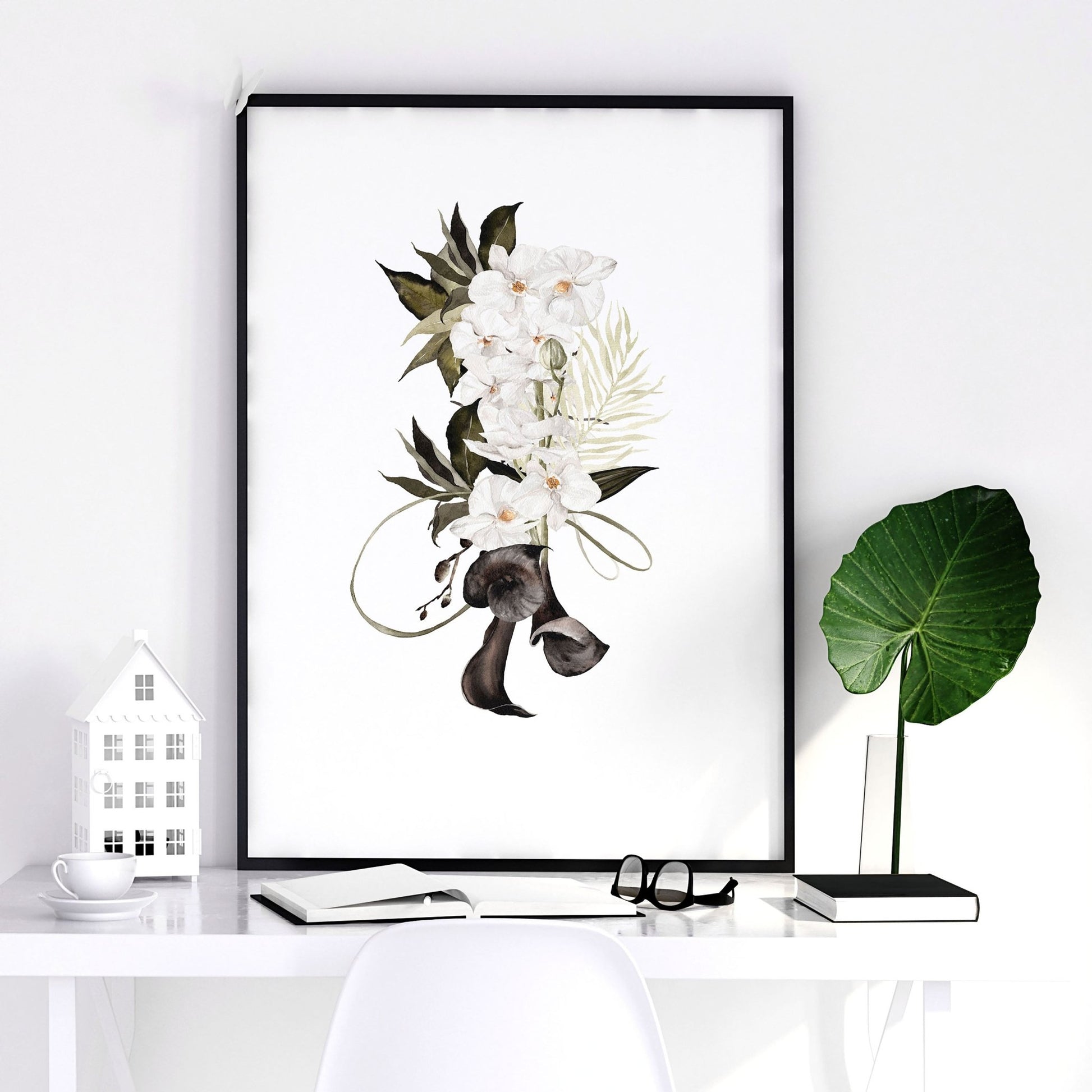 Botanical Bedroom Decor | Set of 3 wall art prints