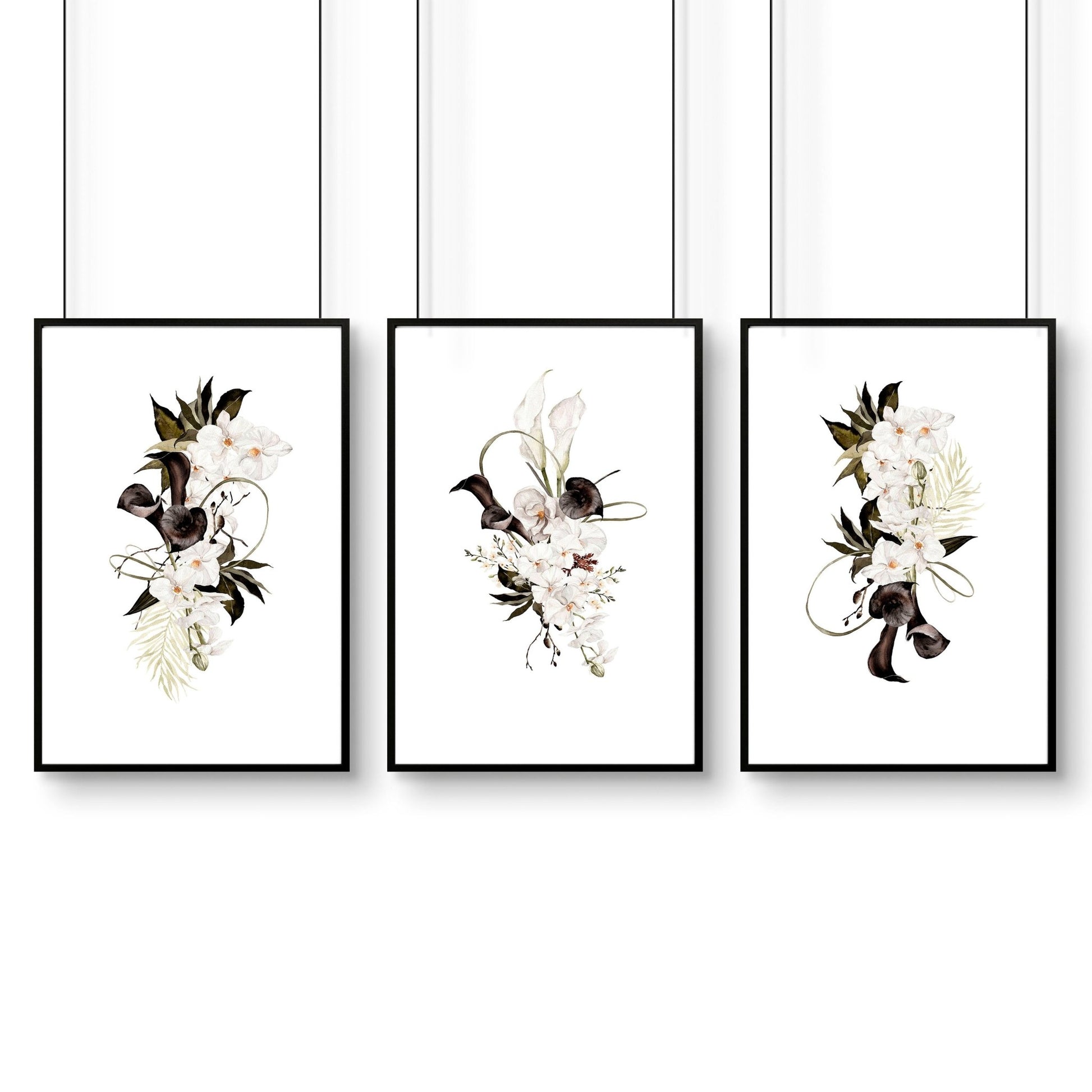 Botanical Print Set | Set of 3 wall art prints