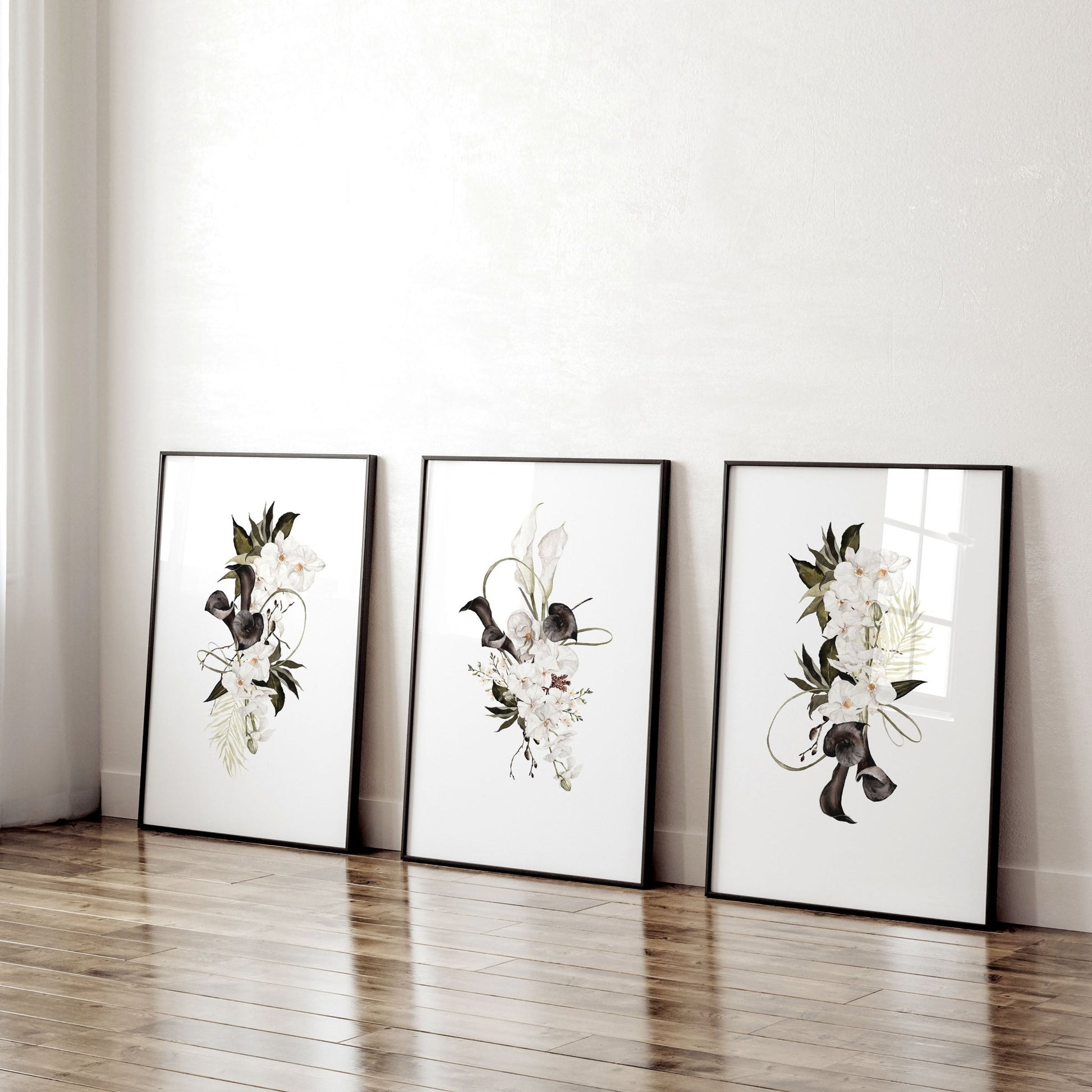 Botanical Print Set | Set of 3 wall art prints