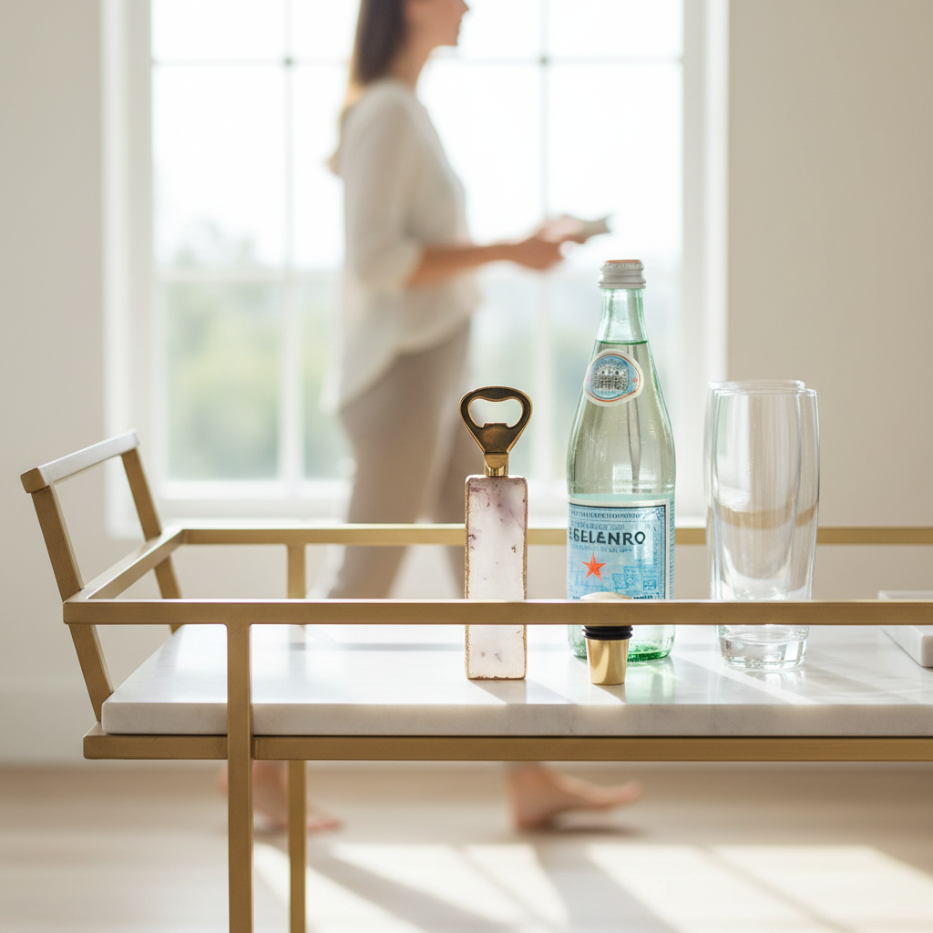 Bowerbird Agata Grey Bottle Opener And Stopper Set