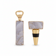 Bowerbird Agata Grey Bottle Opener And Stopper Set