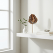 Bowerbird Black And Gold Agate Sculpture
