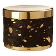 Bowerbird Large Gold And Black Trinket Box
