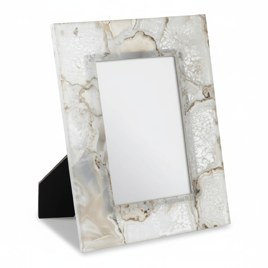 Bowerbird White Agate 5In X 7In Photo Frame