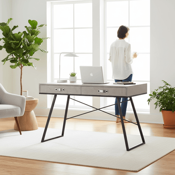 Bradbury Concrete Veneer Desk