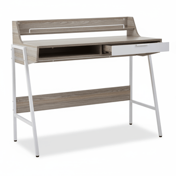 Bradbury Light Oak Veneer Desk With Drawers