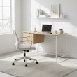 Bradbury Light Oak Veneer Desk With Drawers