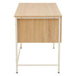 Bradbury Natural Oak Veneer Desk With Drawers