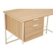 Bradbury Natural Oak Veneer Desk With Drawers