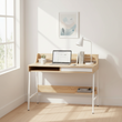 Bradbury Natural Oak Veneer Desk With Drawers