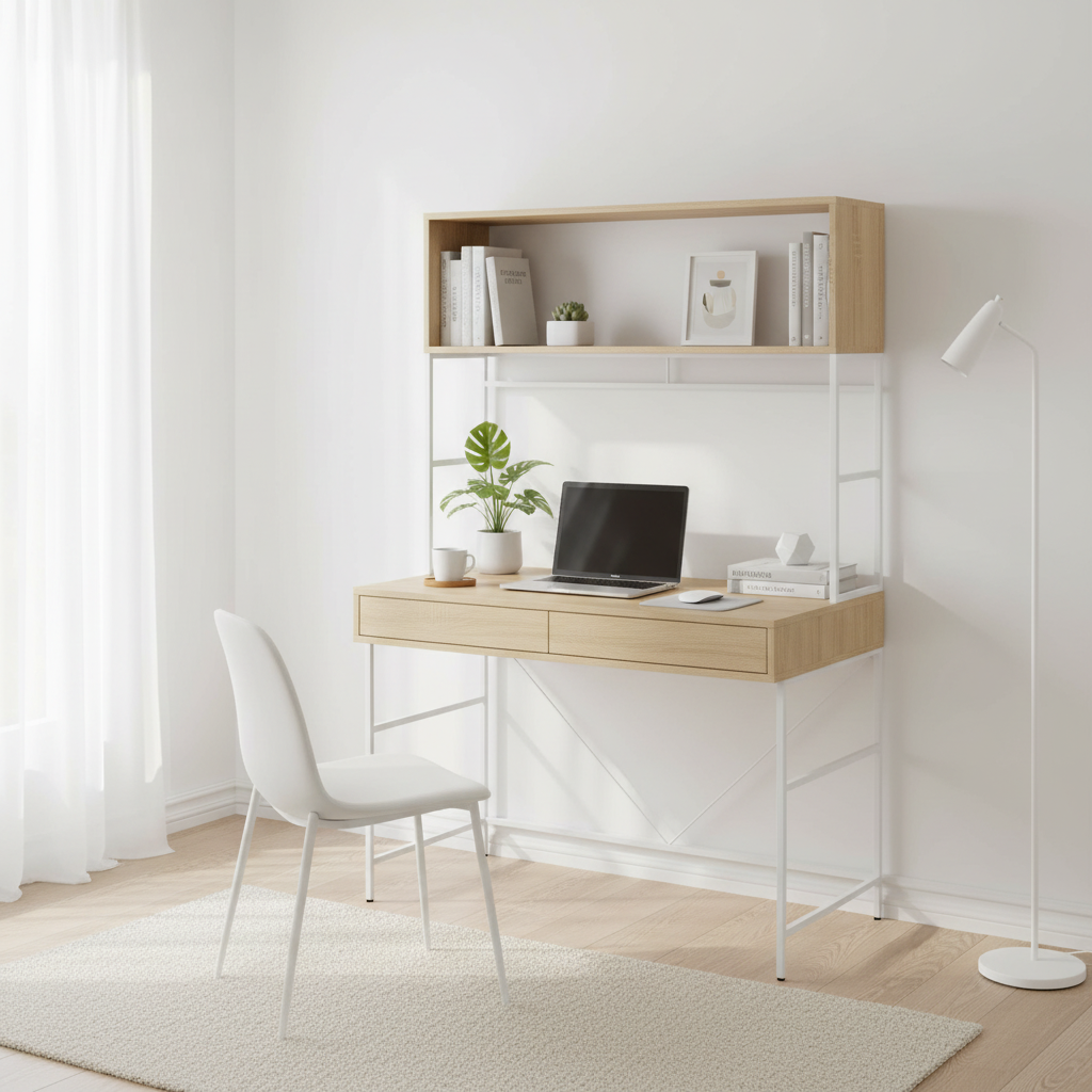 Bradbury Natural Oak Veneer Effect Desk