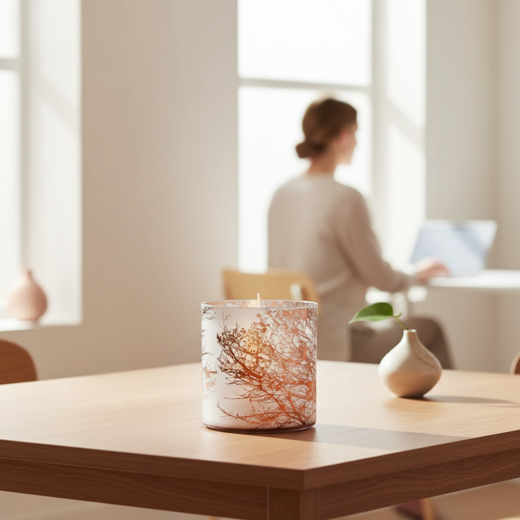 Branch Large Glass Hurricane Candle Holder