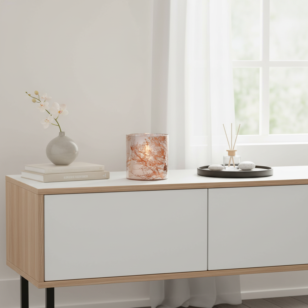 Branch Large Glass Hurricane Candle Holder