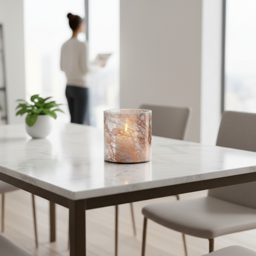 Branch Medium Glass Hurricane Candle Holder