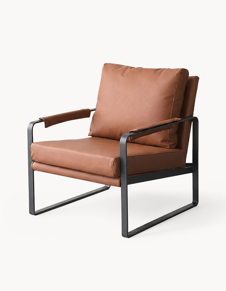 Classic TR58 Armchair, Brown/ Black