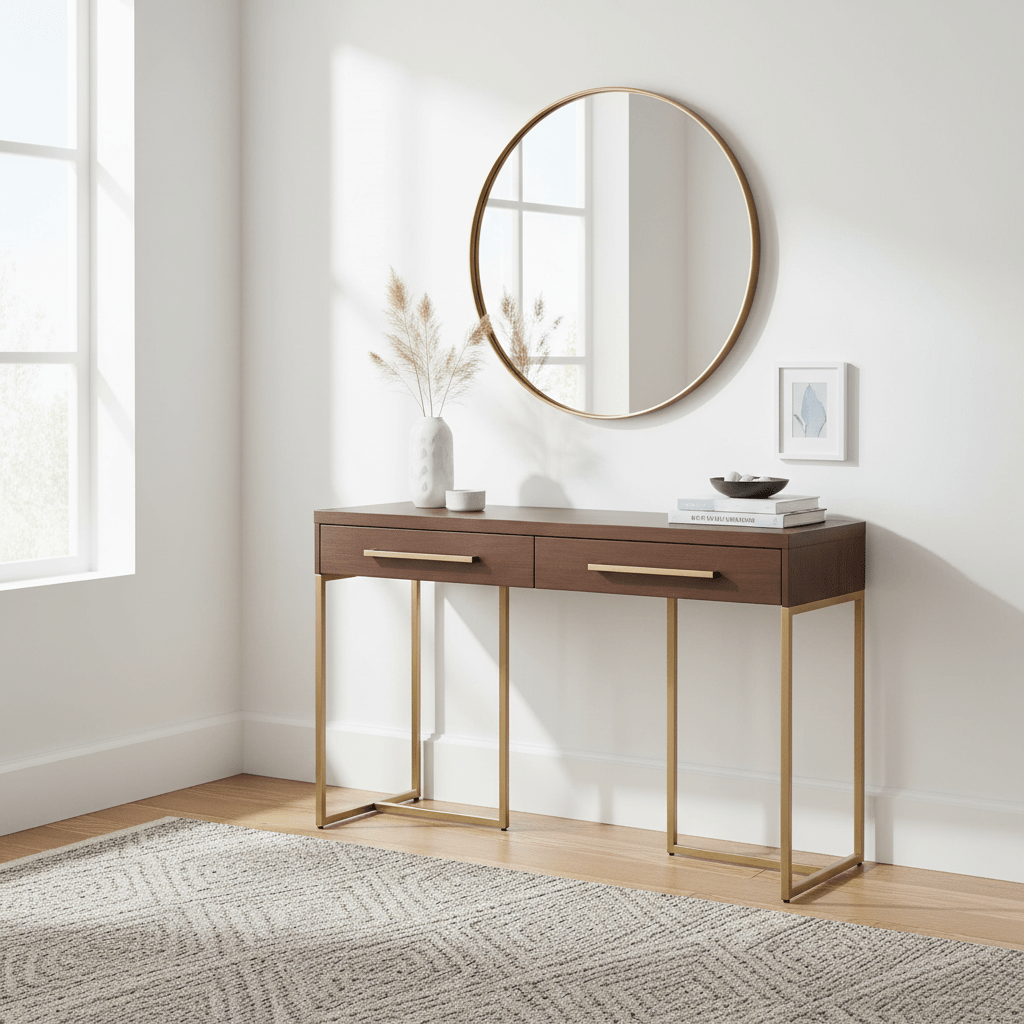 Brando Brown Console Table