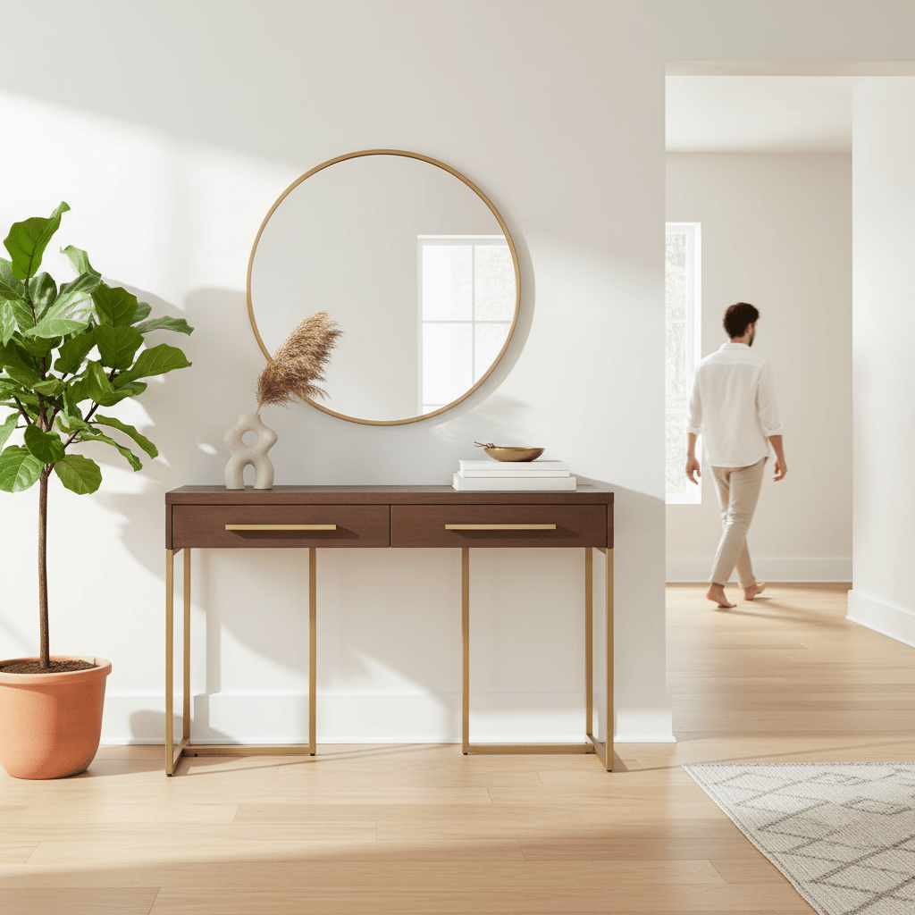Brando Brown Console Table