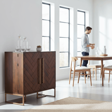 Brando Brown Drinks Cabinet