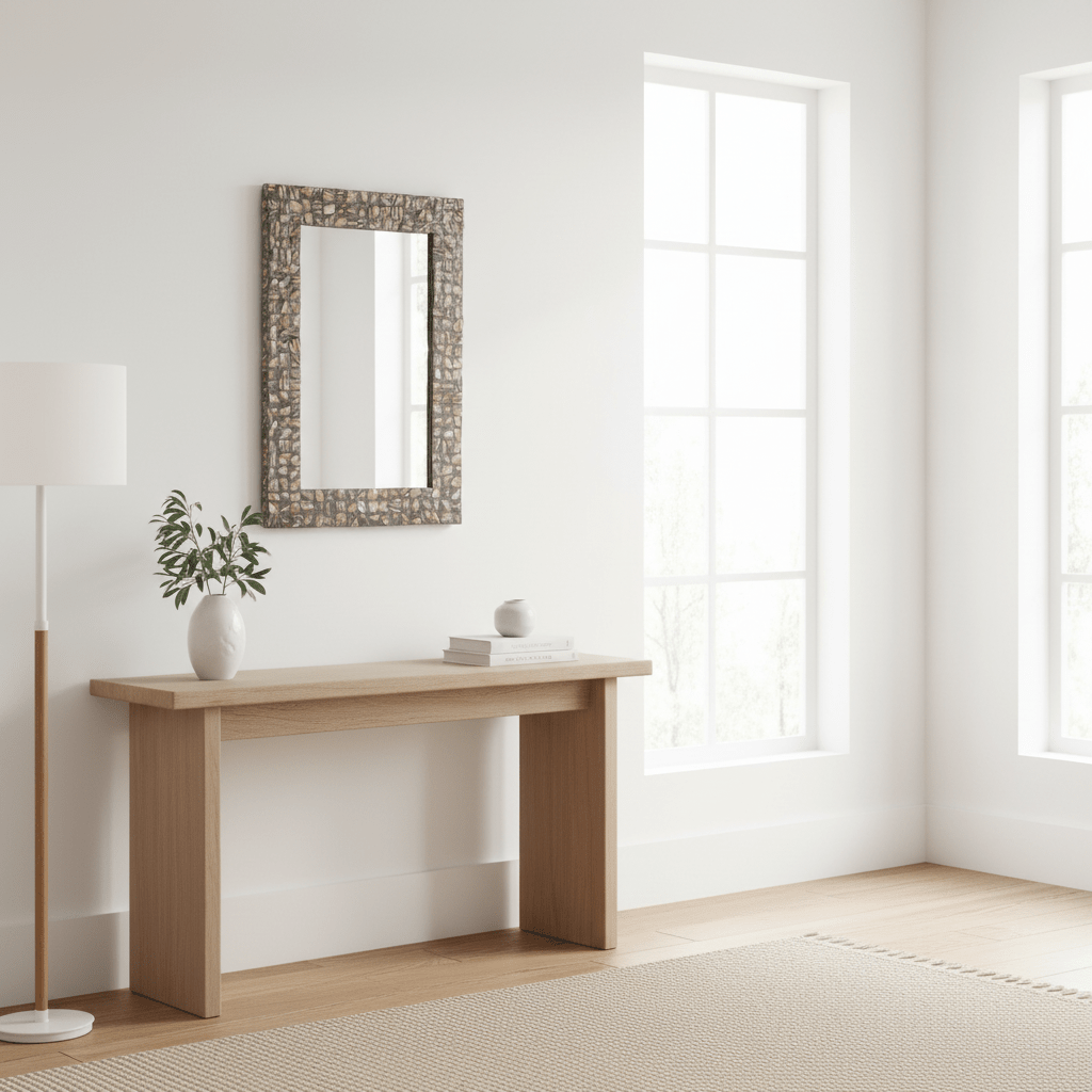 Branna Mother Of Pearl Rectangular Wall Mirror