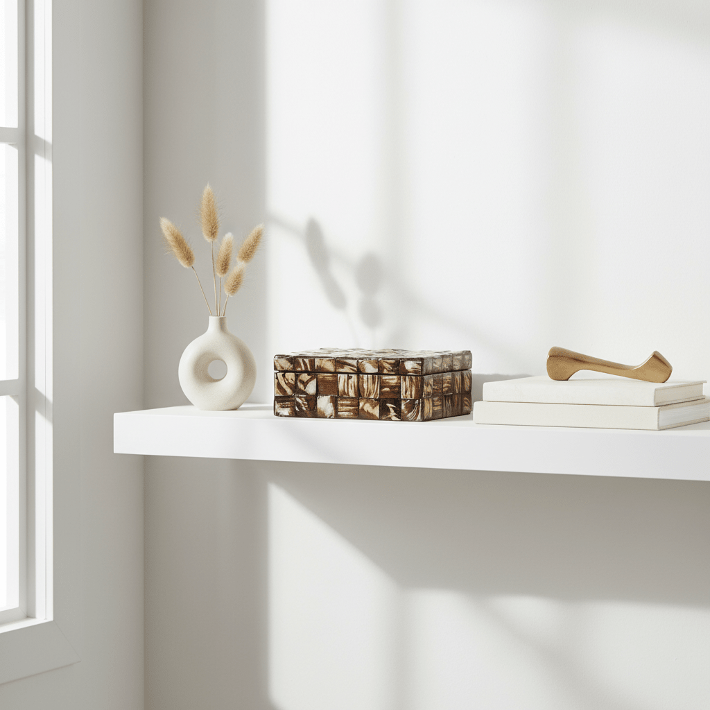 Branna Small Natural Shell Detail Box