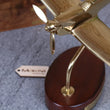 Brass Spitfire Model With Churchill Quote Plaque