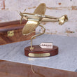 Brass Spitfire Model With Churchill Quote Plaque