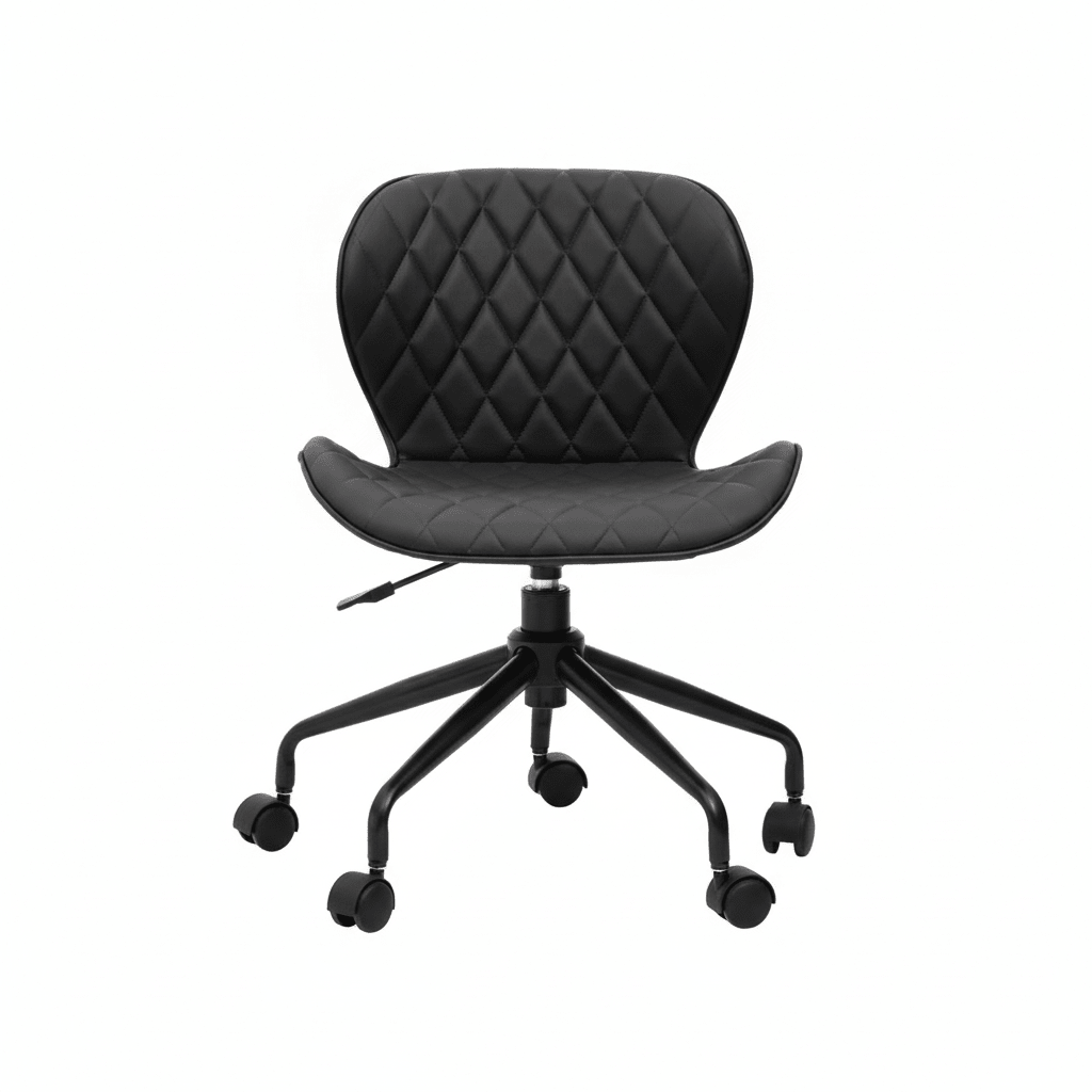 Brent Black Armless Home Office Chair