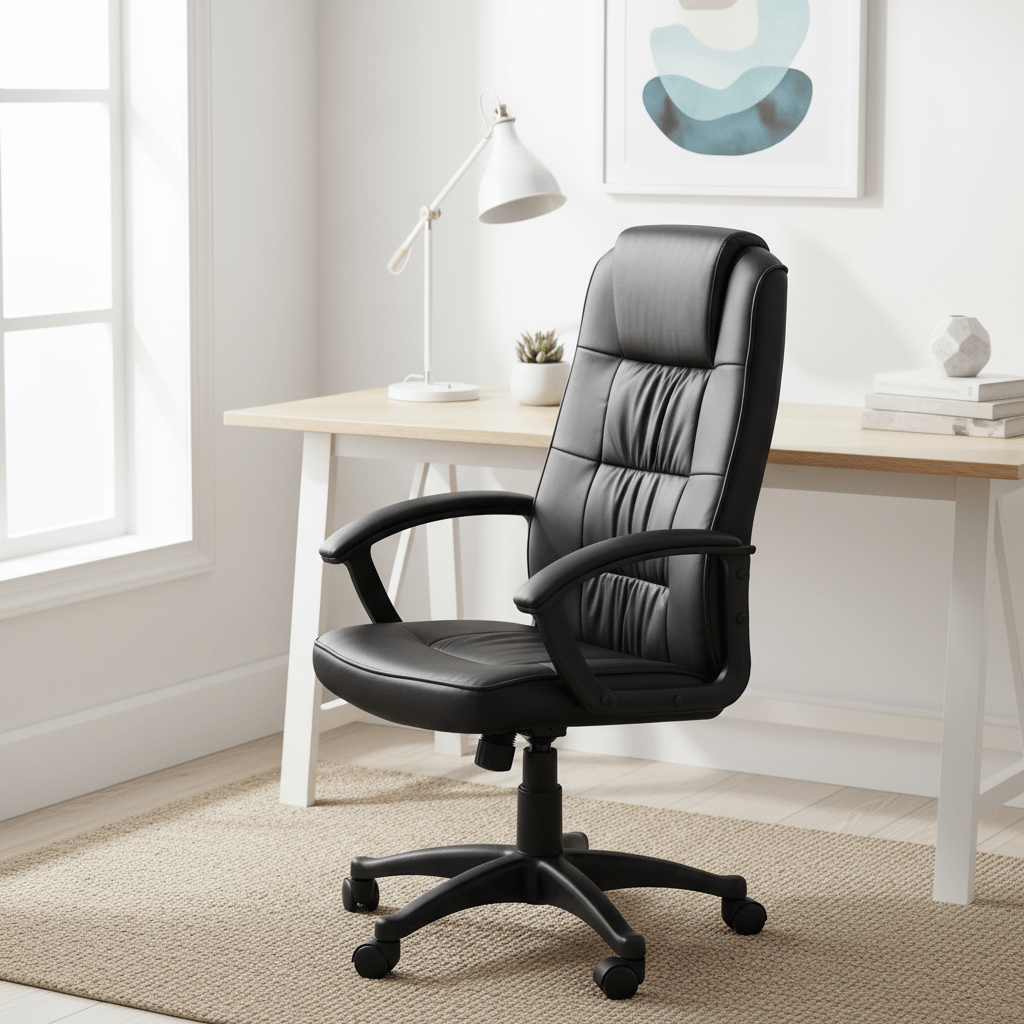 Brent Black Home Office Chair