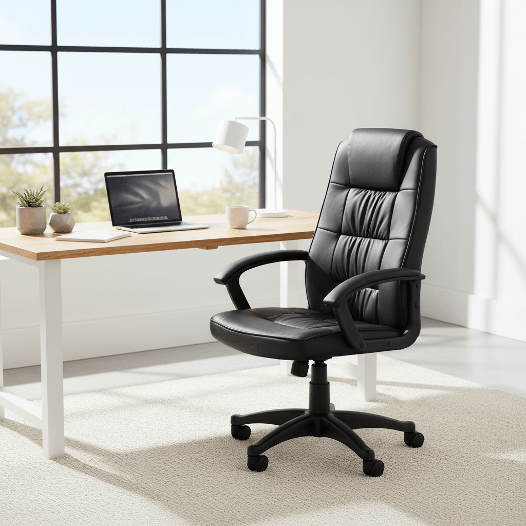 Brent Black Home Office Chair