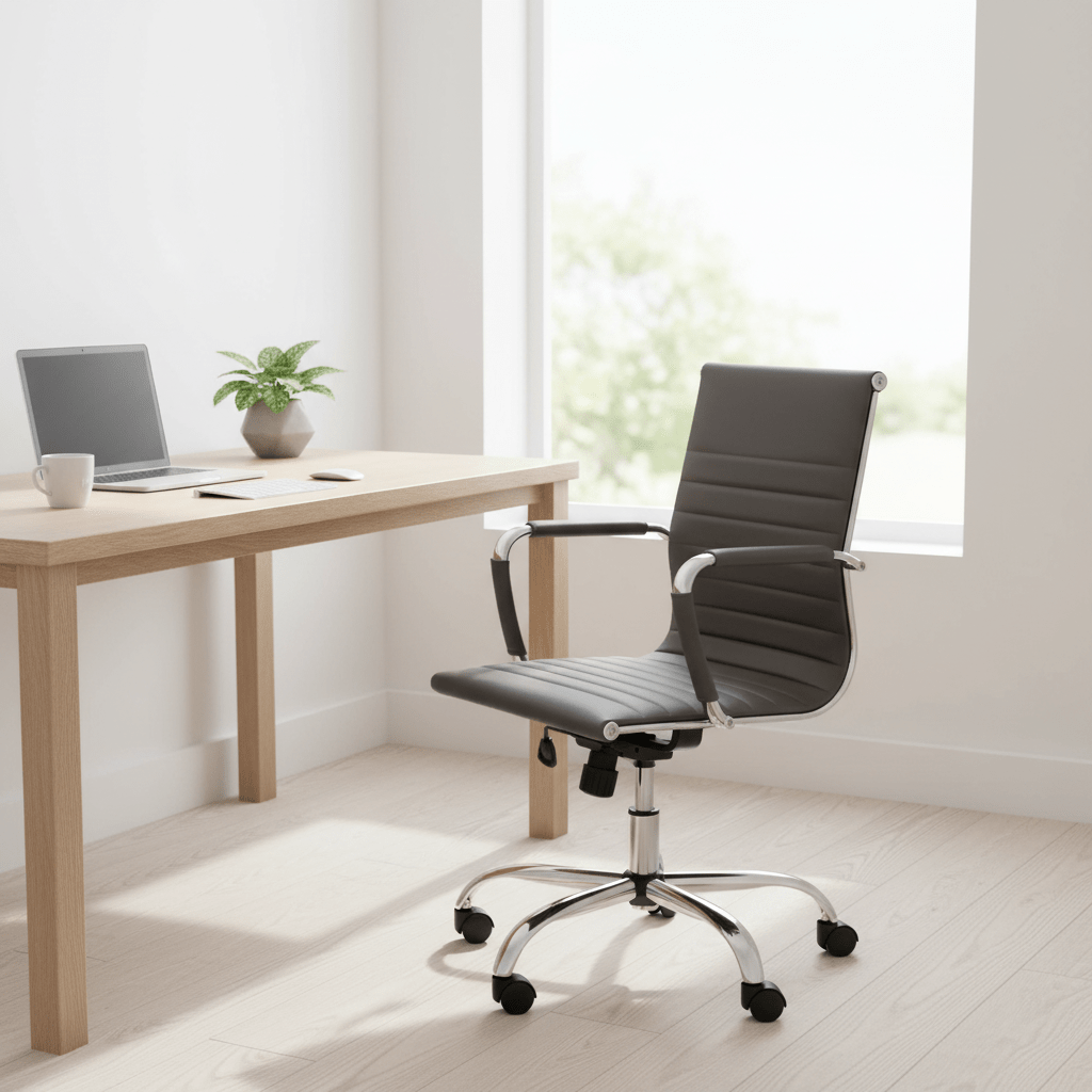 Brent Black Low Back Home Office Chair