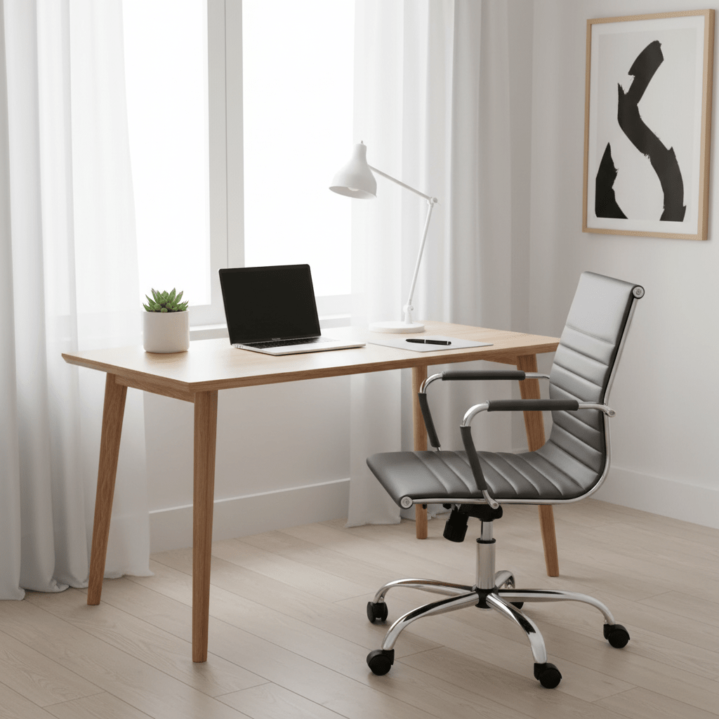 Brent Black Low Back Home Office Chair
