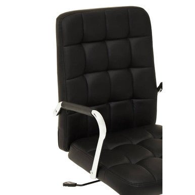 Brent Black Tufted Home office Chair