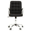 Brent Black Tufted Home office Chair