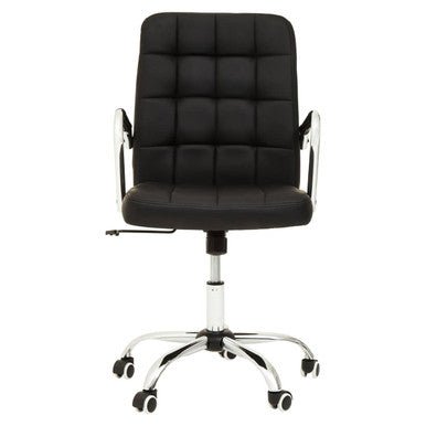 Brent Black Tufted Home office Chair