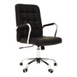 Brent Black Tufted Home office Chair