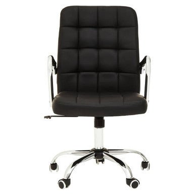 Brent Black Tufted Home office Chair