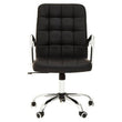 Brent Black Tufted Home office Chair