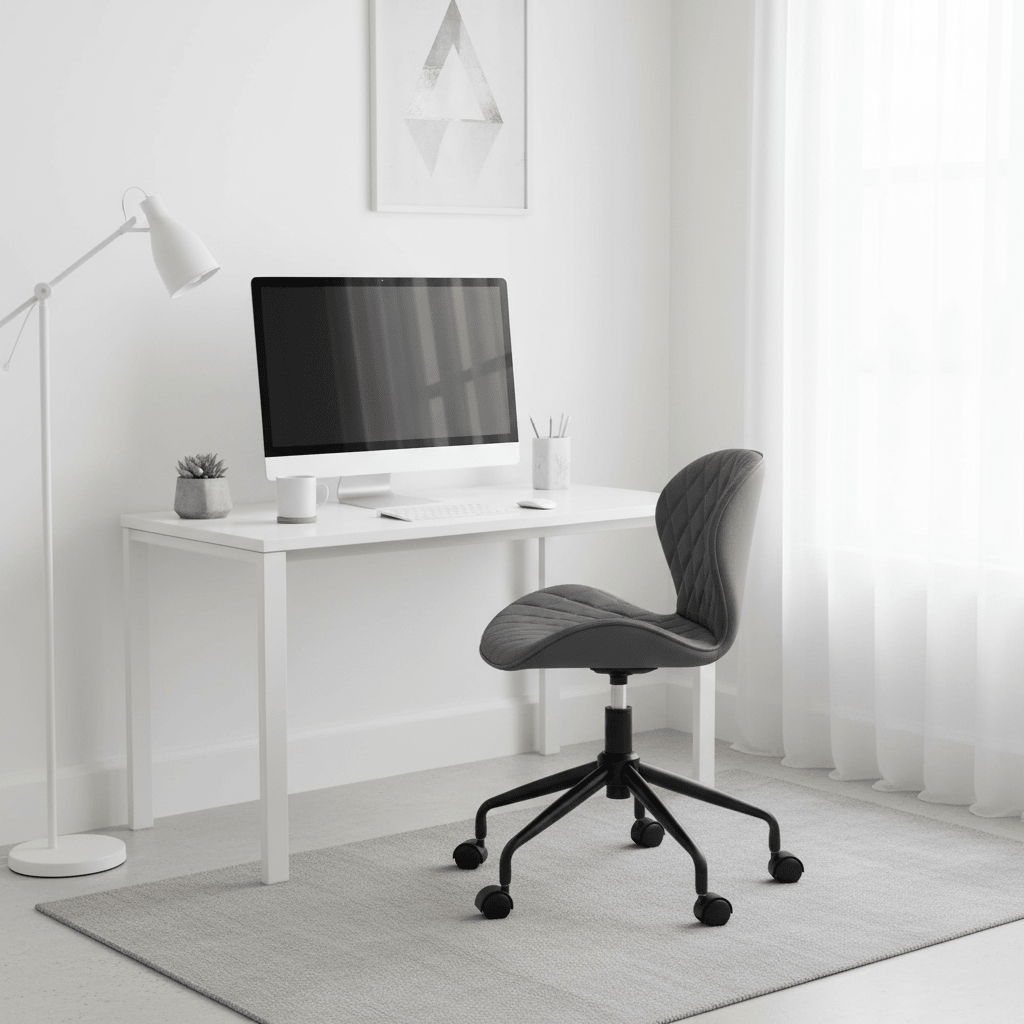 Brent Grey And Black Home Office Chair