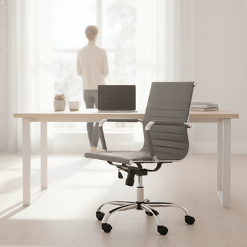 Brent Grey Low Back Home Office Chair