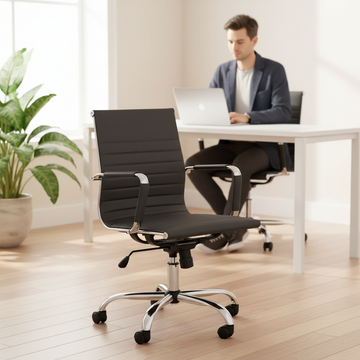 Brent Black Low Back Home Office Chair