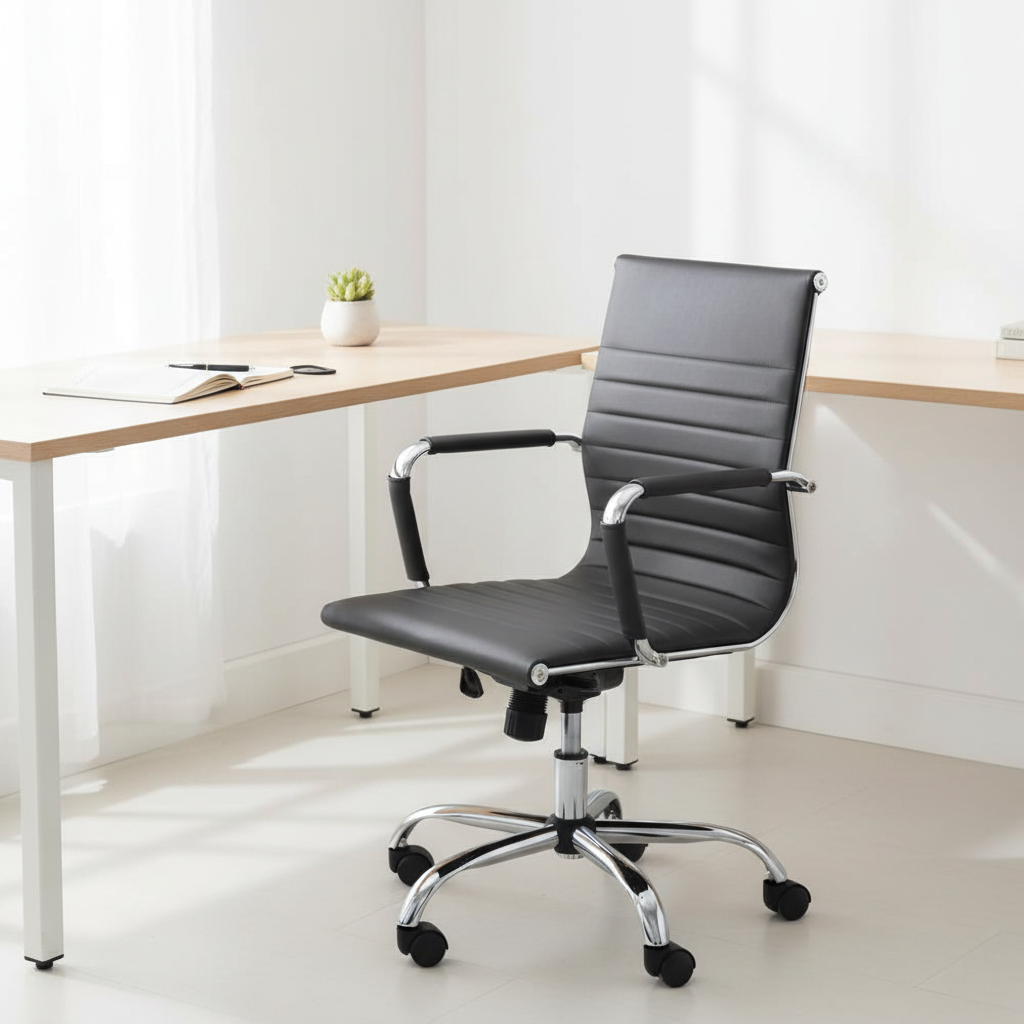 Brent Black Low Back Home Office Chair