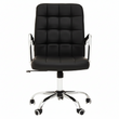 Brent Black Tufted Home office Chair