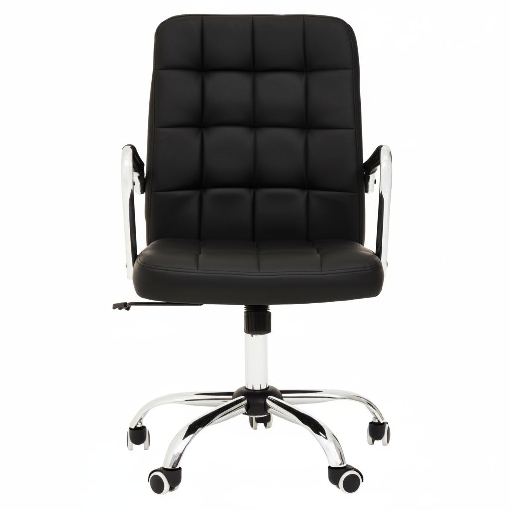 Brent Black Tufted Home office Chair